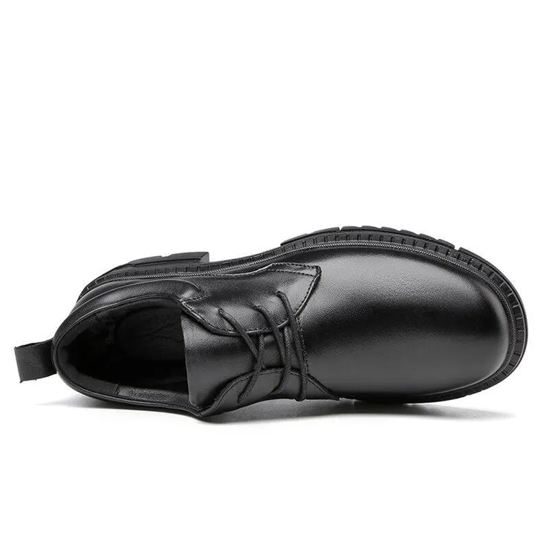 Angelo Ricci™ Derby Leather Shoes Comfortable Low Formal