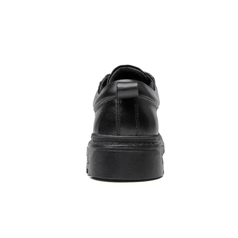 Angelo Ricci™ Derby Leather Shoes Comfortable Low Formal
