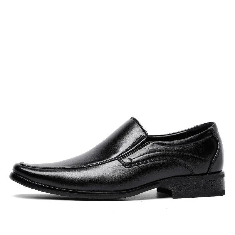 Angelo Ricci™ Fashion Leather Solid Suit Shoes