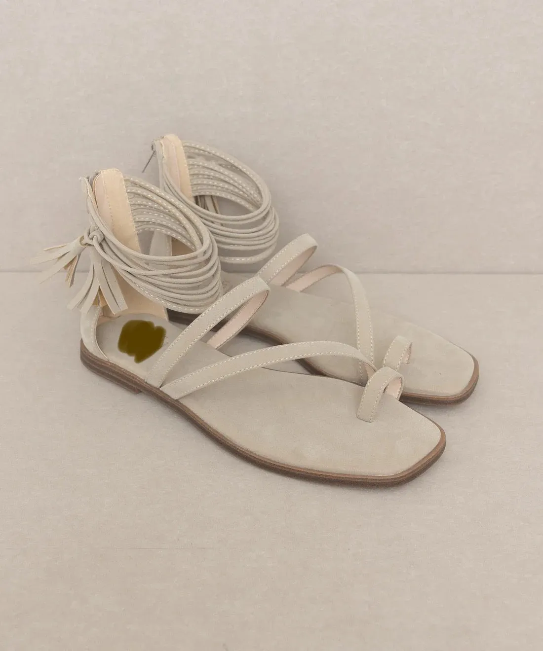 April Tassel Flat  in Taupe