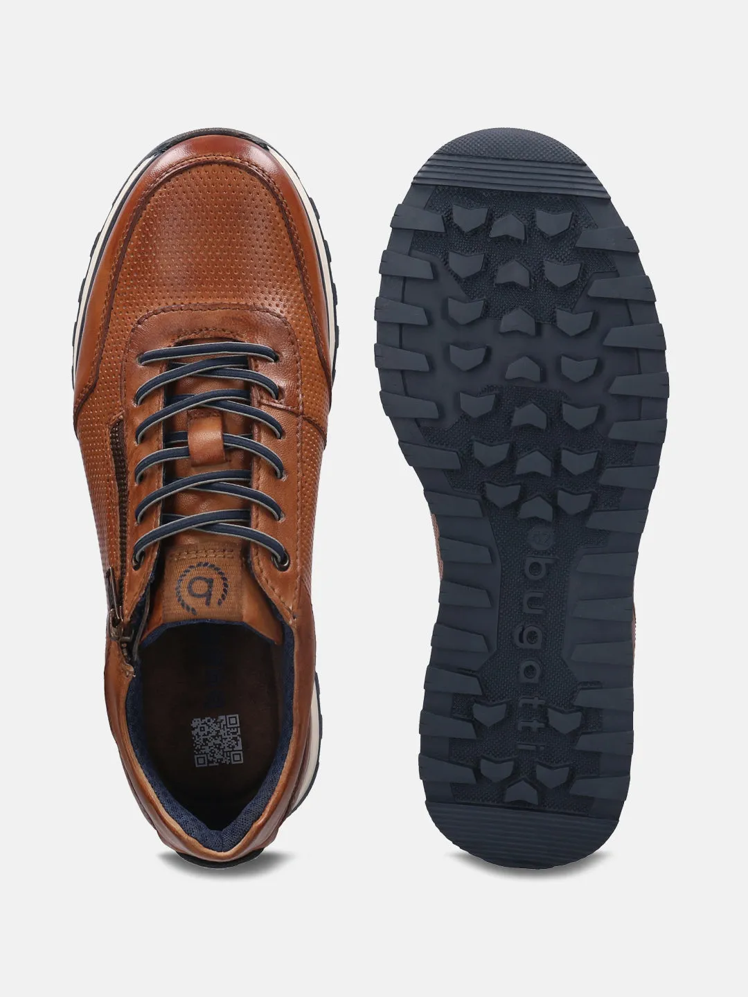 bugatti Cognac Casual Shoes