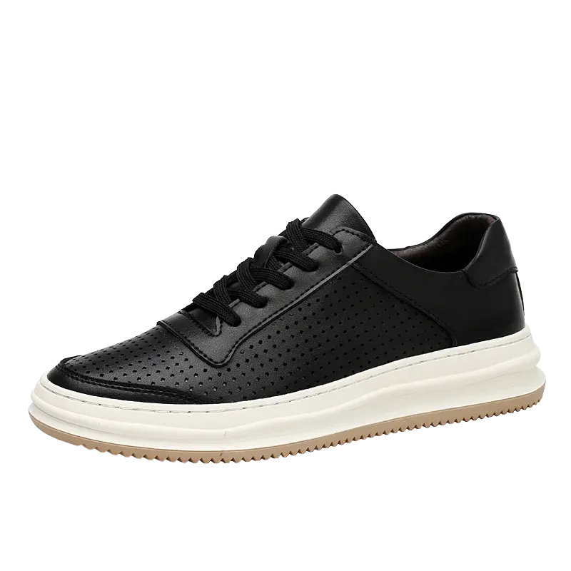Hnzxzm Summer Hot Selling Breathable Men's Oxford Shoes Cowhide Height Increasing British Shoes Fashionable Simple Men's Leisure Shoes