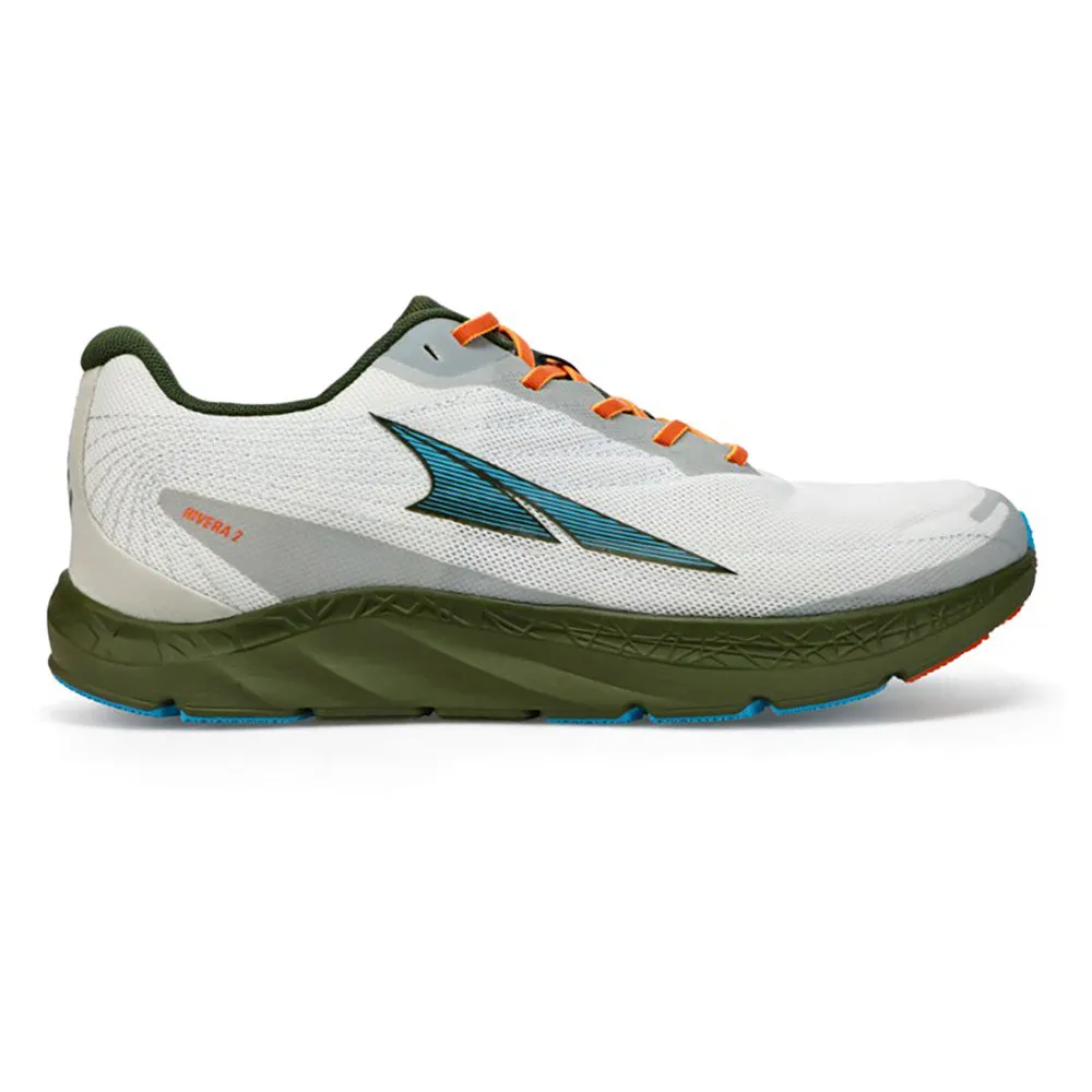 Men's Altra Rivera 2, White/Green, 12 D Medium
