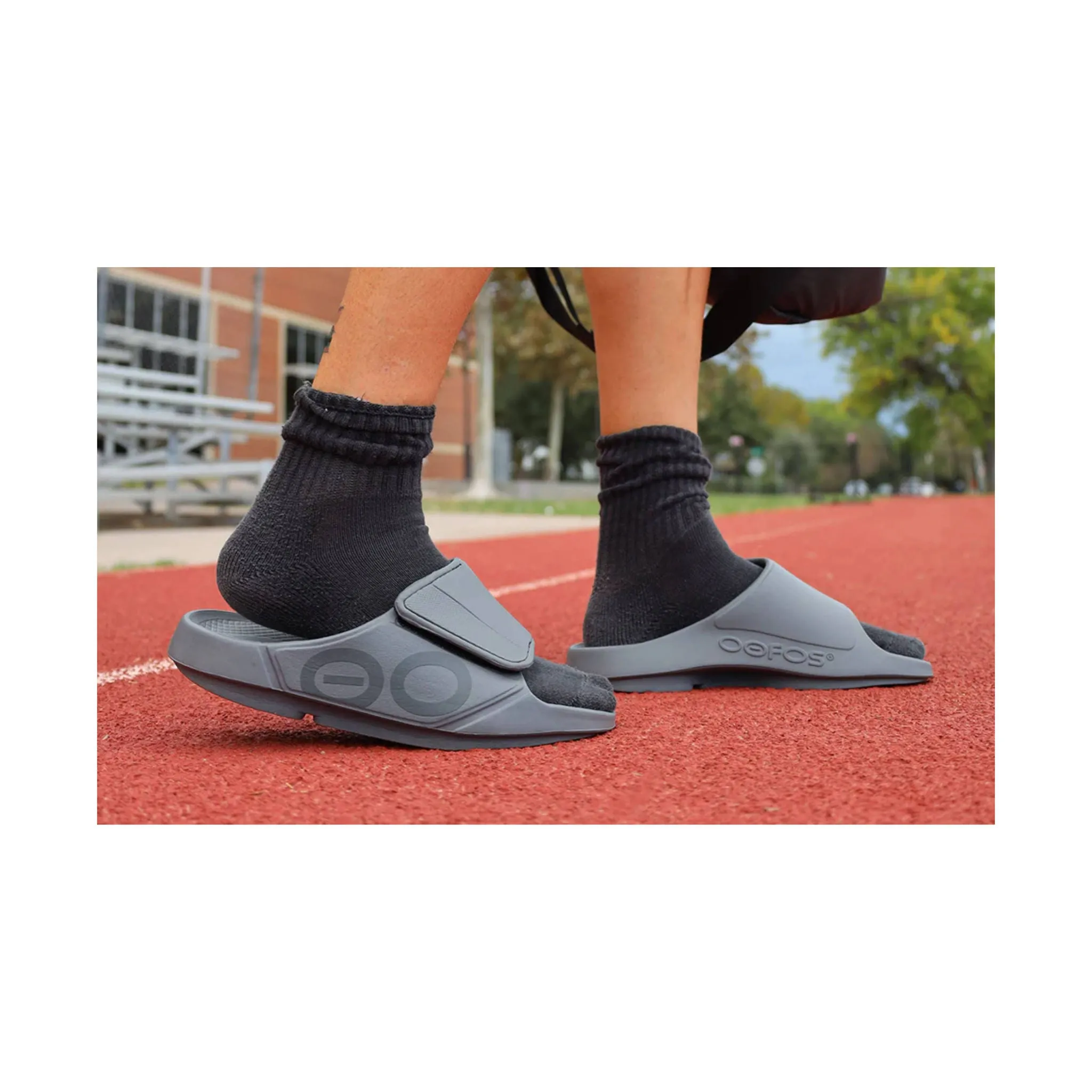 OOfos OOahh Sport Flex Slide - Slate