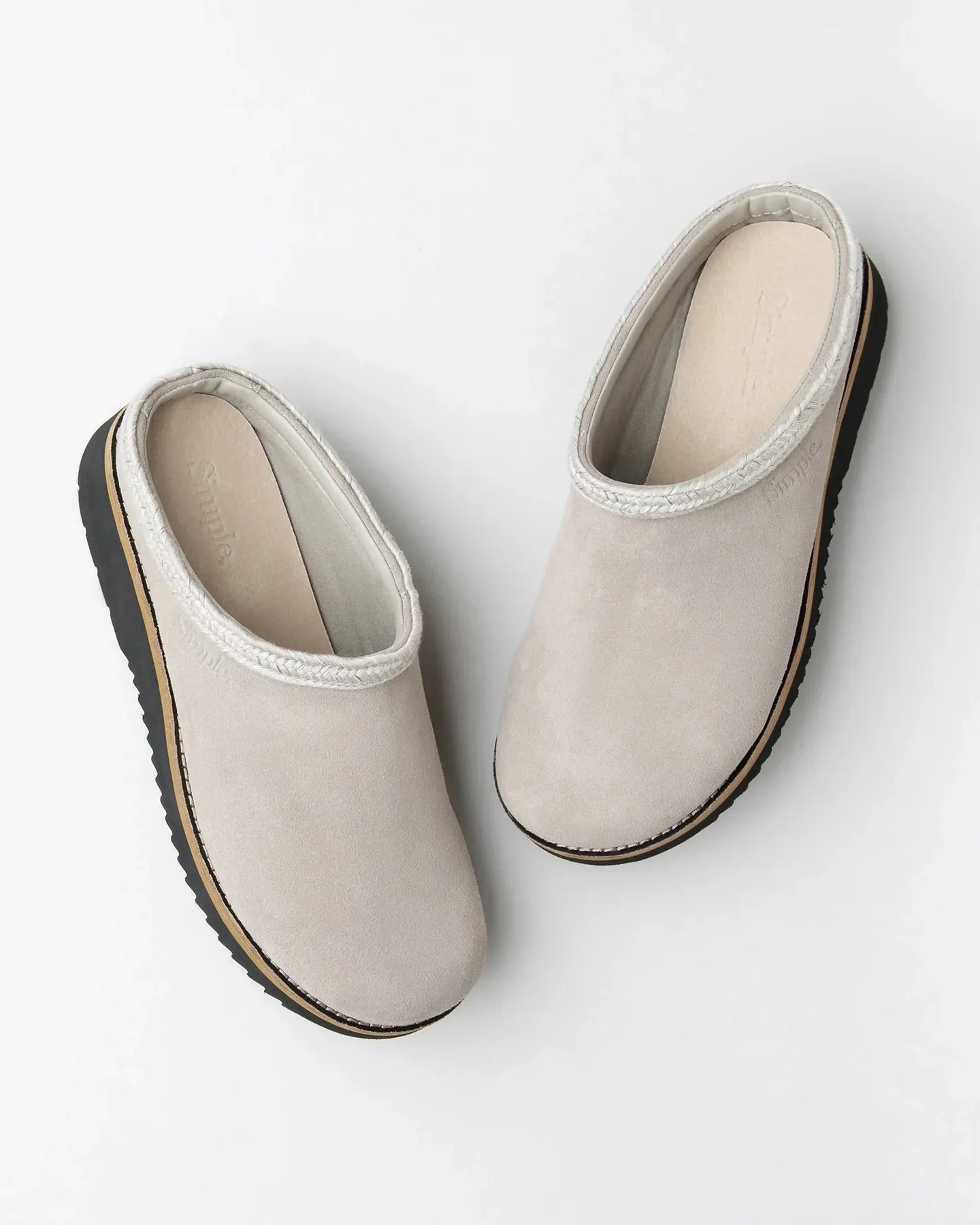 Original Suede Clogs in Stone