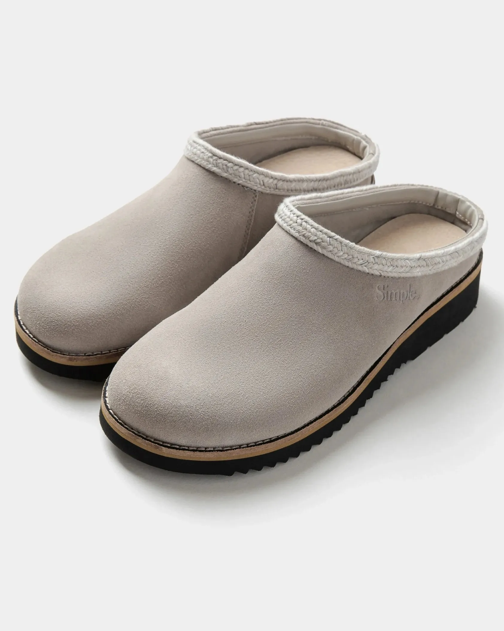 Original Suede Clogs in Stone