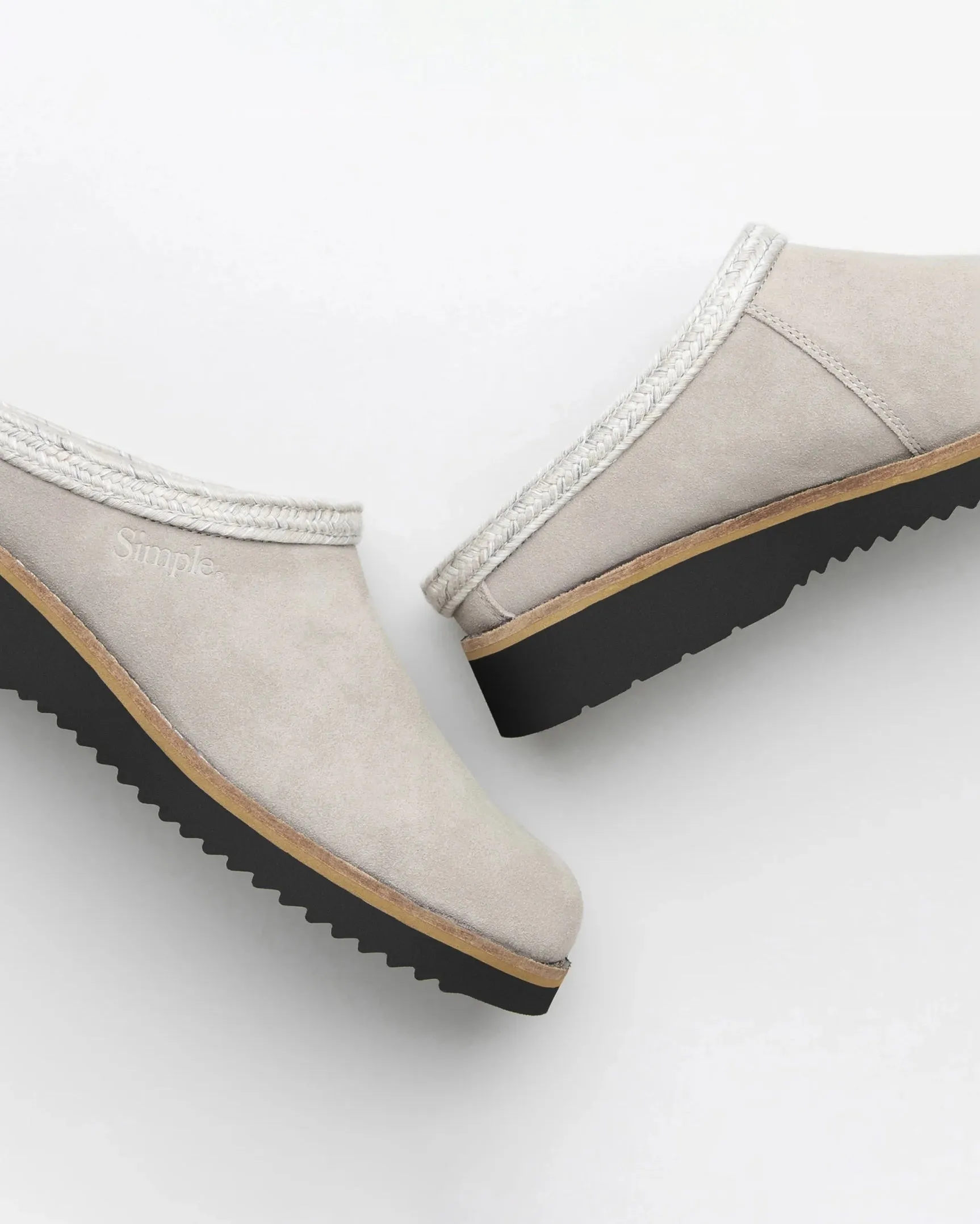 Original Suede Clogs in Stone