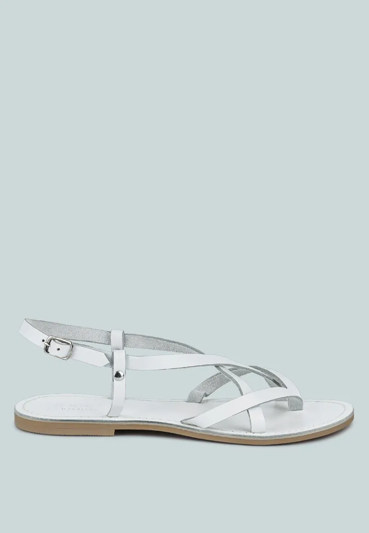 Rita Strappy Flat Leather Sandals