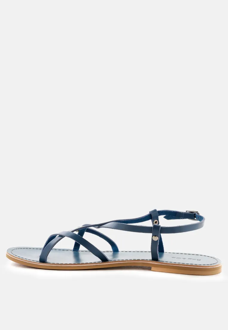 Rita Strappy Flat Leather Sandals