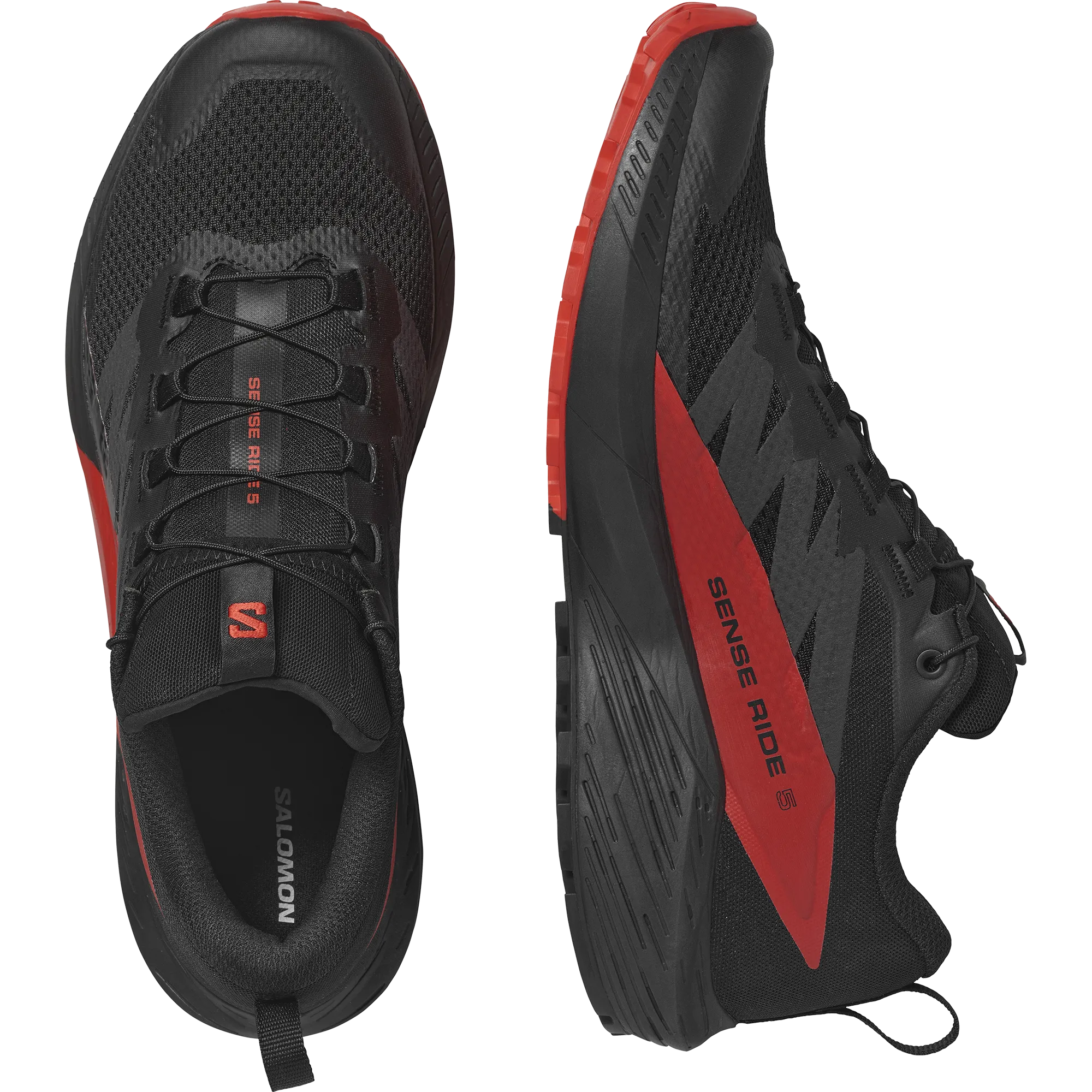 Salomon Sense Ride 5 Blk/Fiery Red