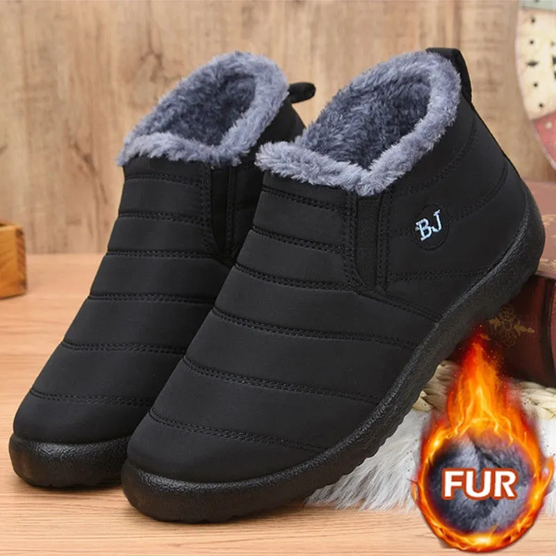Warm Fur Footwear Work Boots